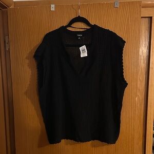Torrid Black Knit Tank Top